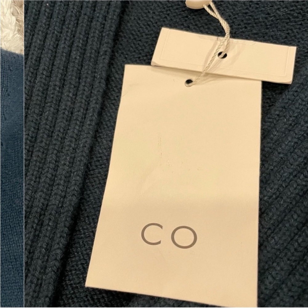 CO Wool and Cashmere Tie Waist Button Down Cardigan Sweater XS - Picture 4 of 11